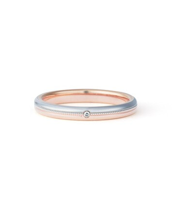 結婚指輪】Pt950/K18PG ダイヤモンド リング|festaria Online Shop