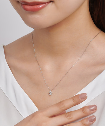 K10WG ダイヤモンド ネックレス|festaria Online Shop(フェスタリア