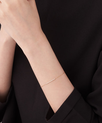 白石麻衣さん着用】K10YG ダイヤモンド ブレスレット|festaria Online