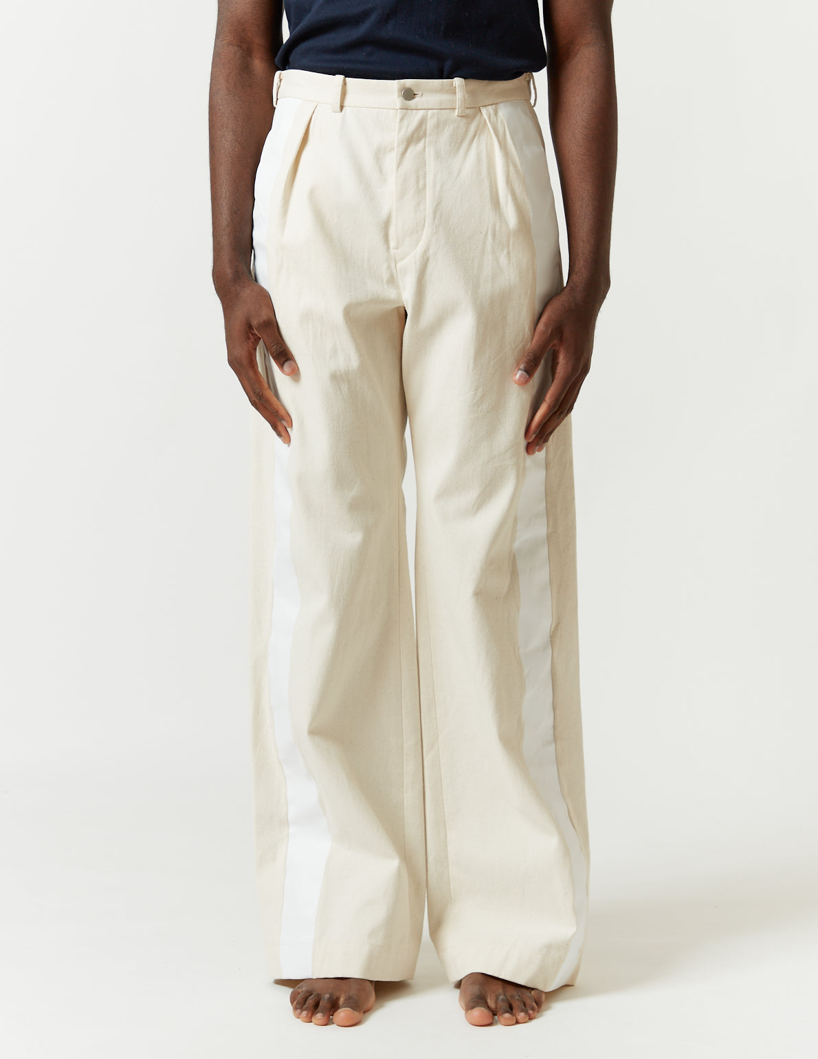 TUCKED WIDE PANTS -grey- – m's braque