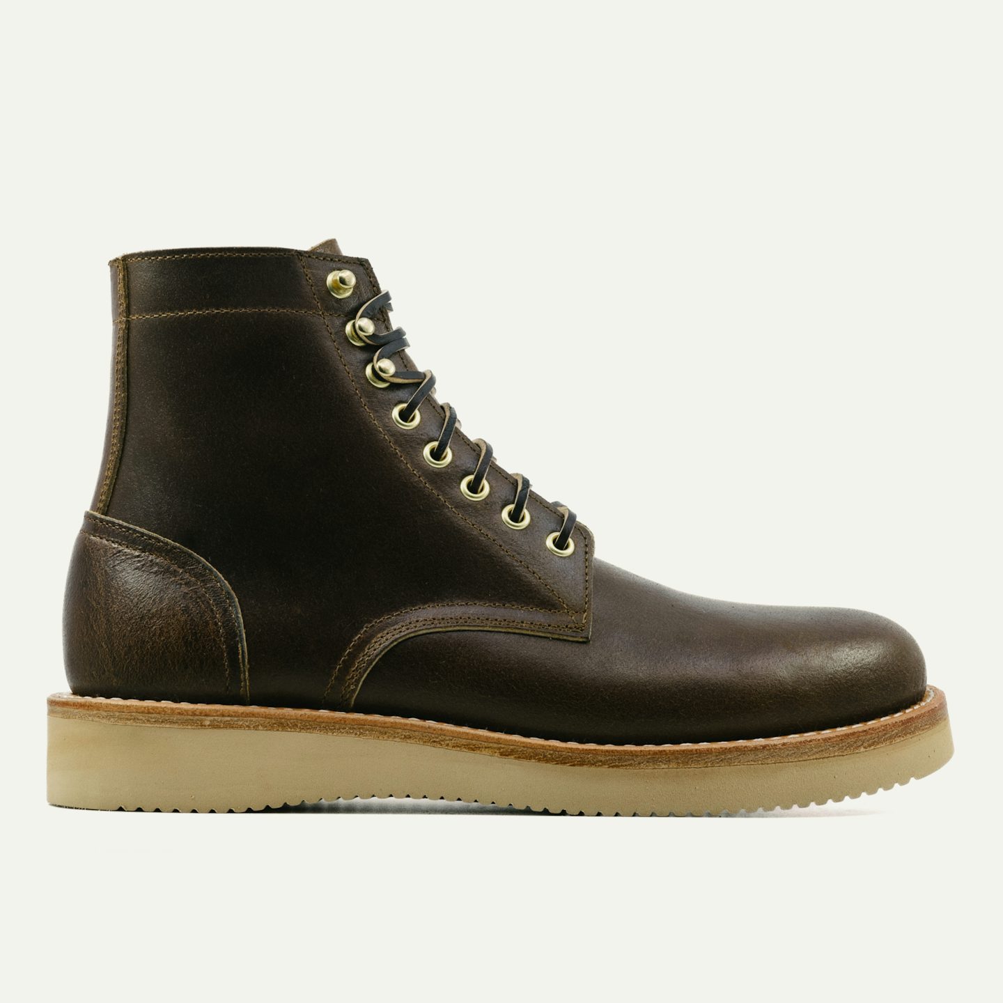 Trench Boot - Horween Cinnamon Waxed Flesh, Vibram 2021 Sole