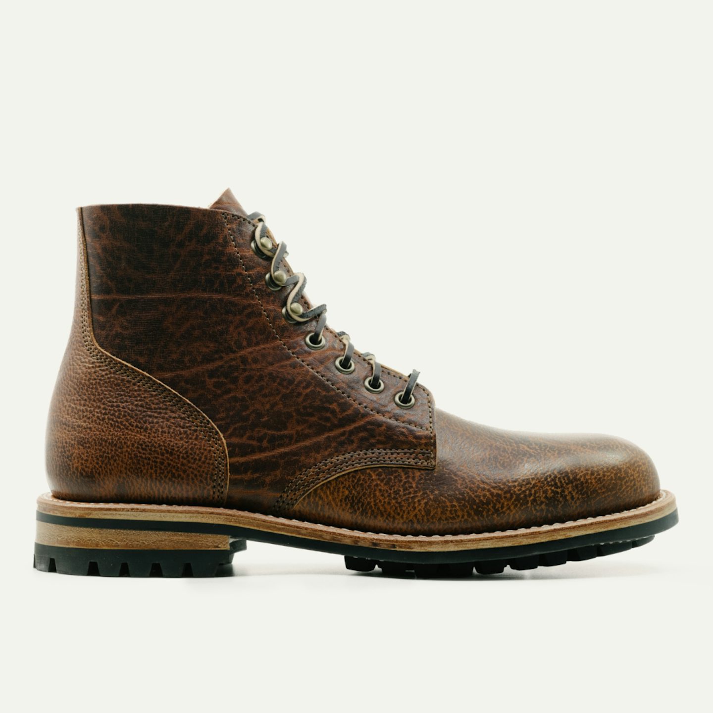 Field Boot - Badalassi Cognac Ness, Commando Sole - Made in USA