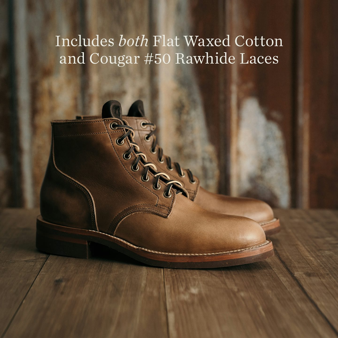 Storm Boot - Horween Natural Chromexcel, Vibram 700 Cork Sole