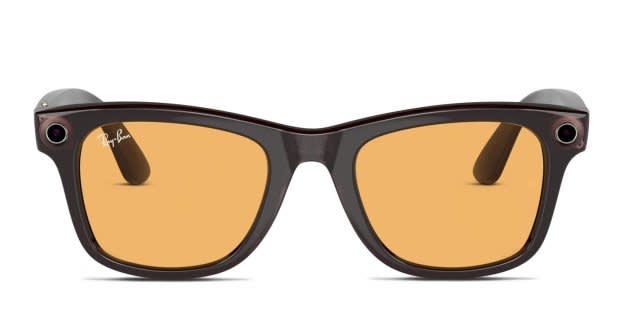 Ray-Ban Meta Smart Glasses RW4008 Wayfarer Black, Brown Sunglasses