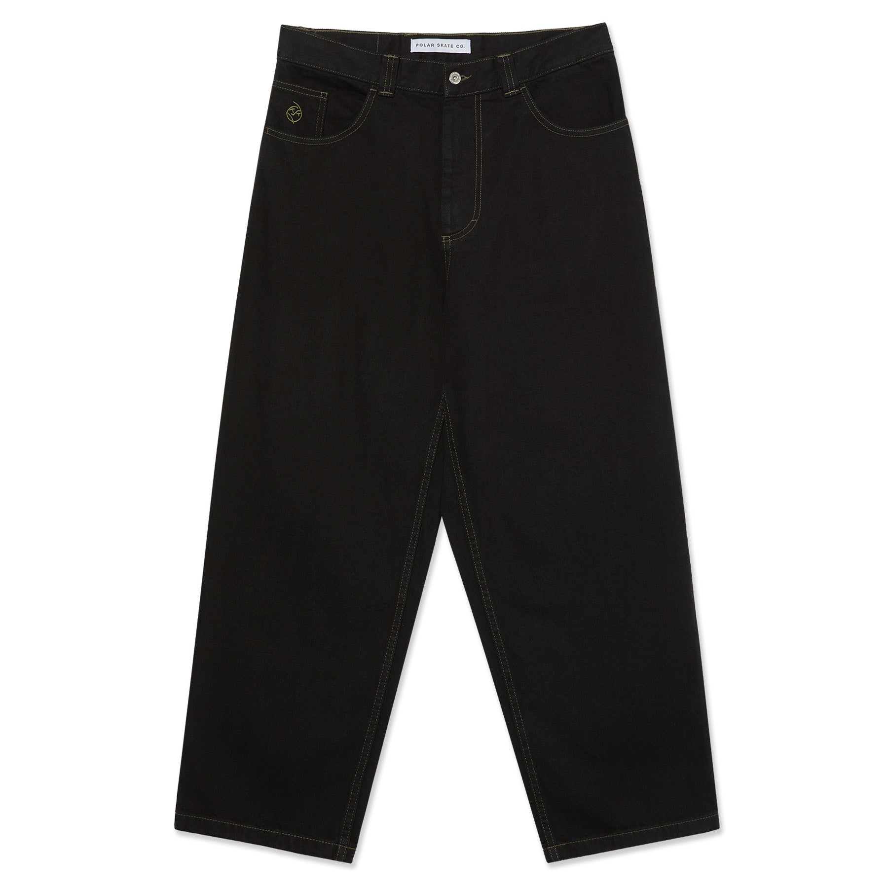 Polar Skate Co. Big Boy Pants Black/Dark Olive - Orchard Skateshop