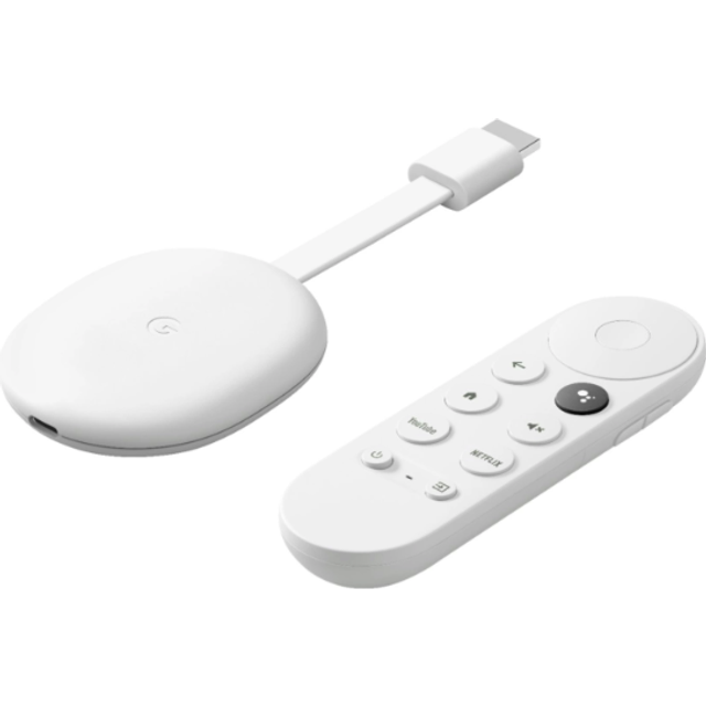 Google Chromecast with Google TV 4K White • Prijs »