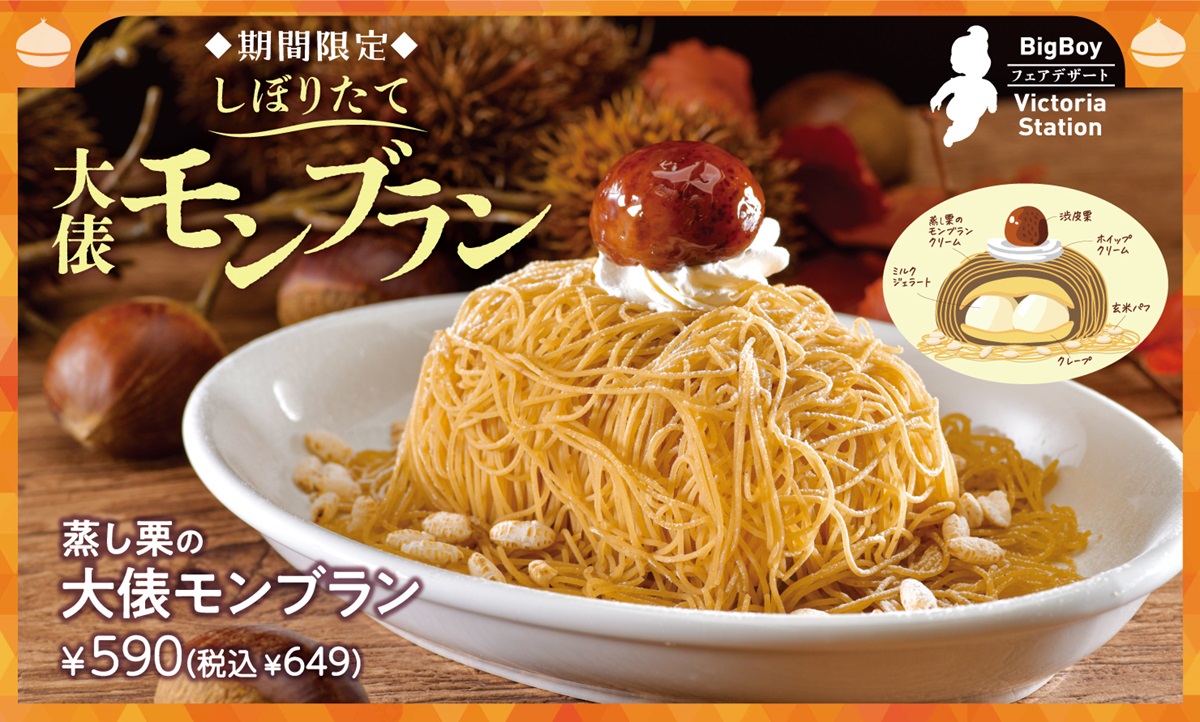 ビッグボーイから「大俵モンブラン」発売 大俵ハンバーグがモチーフ