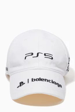 Buy Balenciaga White Ps5 Cap in Cotton for Men Online | Ounass Kuwait