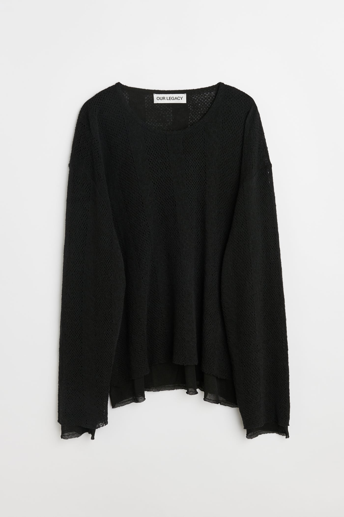 Our Legacy - Double Lock Longsleeve Black Crochet Stripe