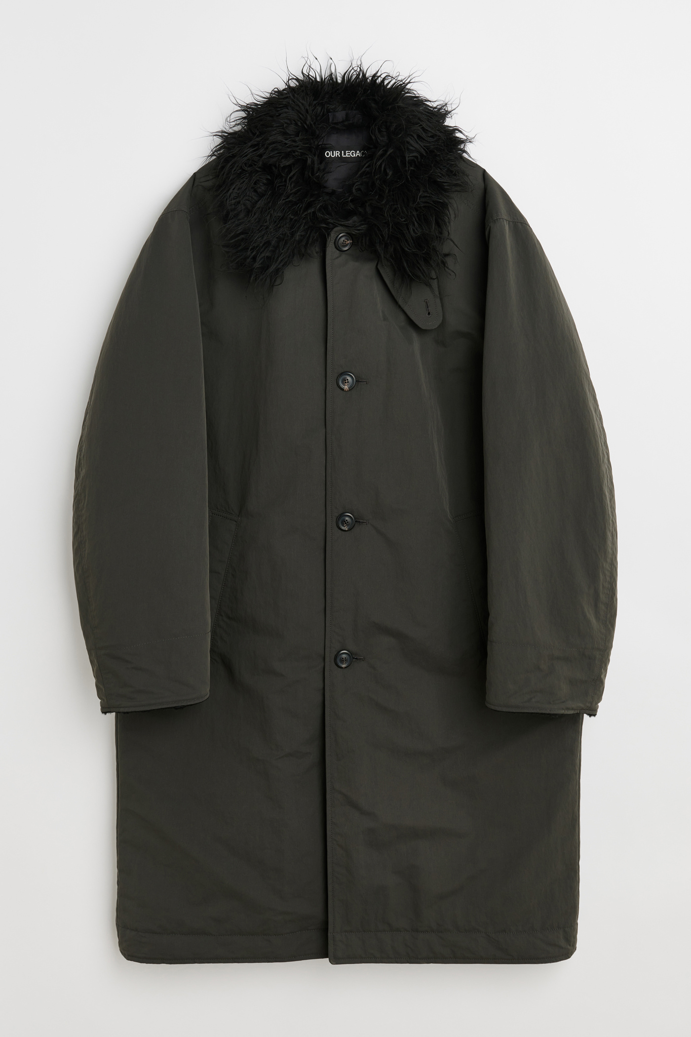 Our Legacy - Polar Coat Vapor Charcoal Peached Nylon