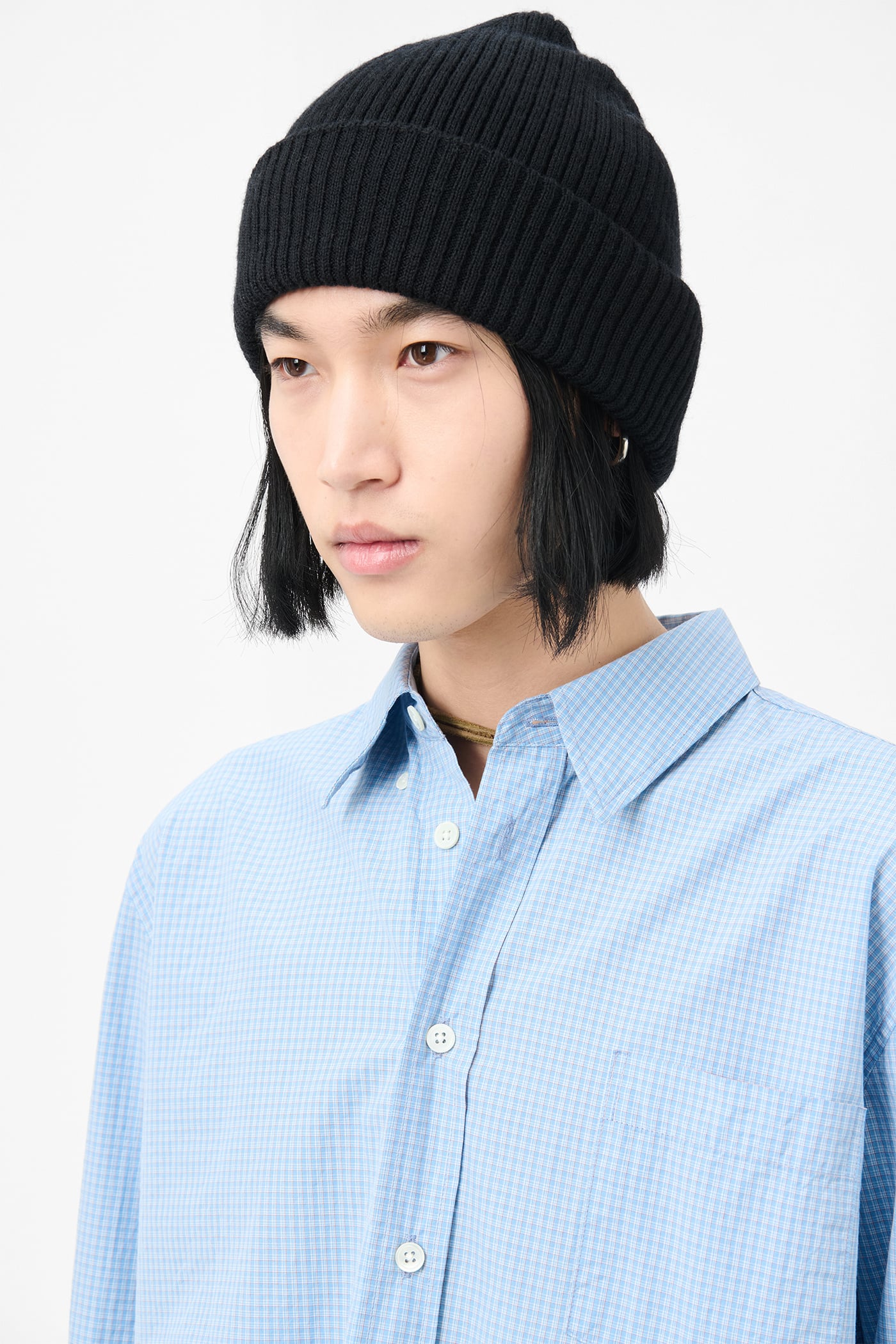 Our Legacy - Knit Hat Off Black Rustic Merino