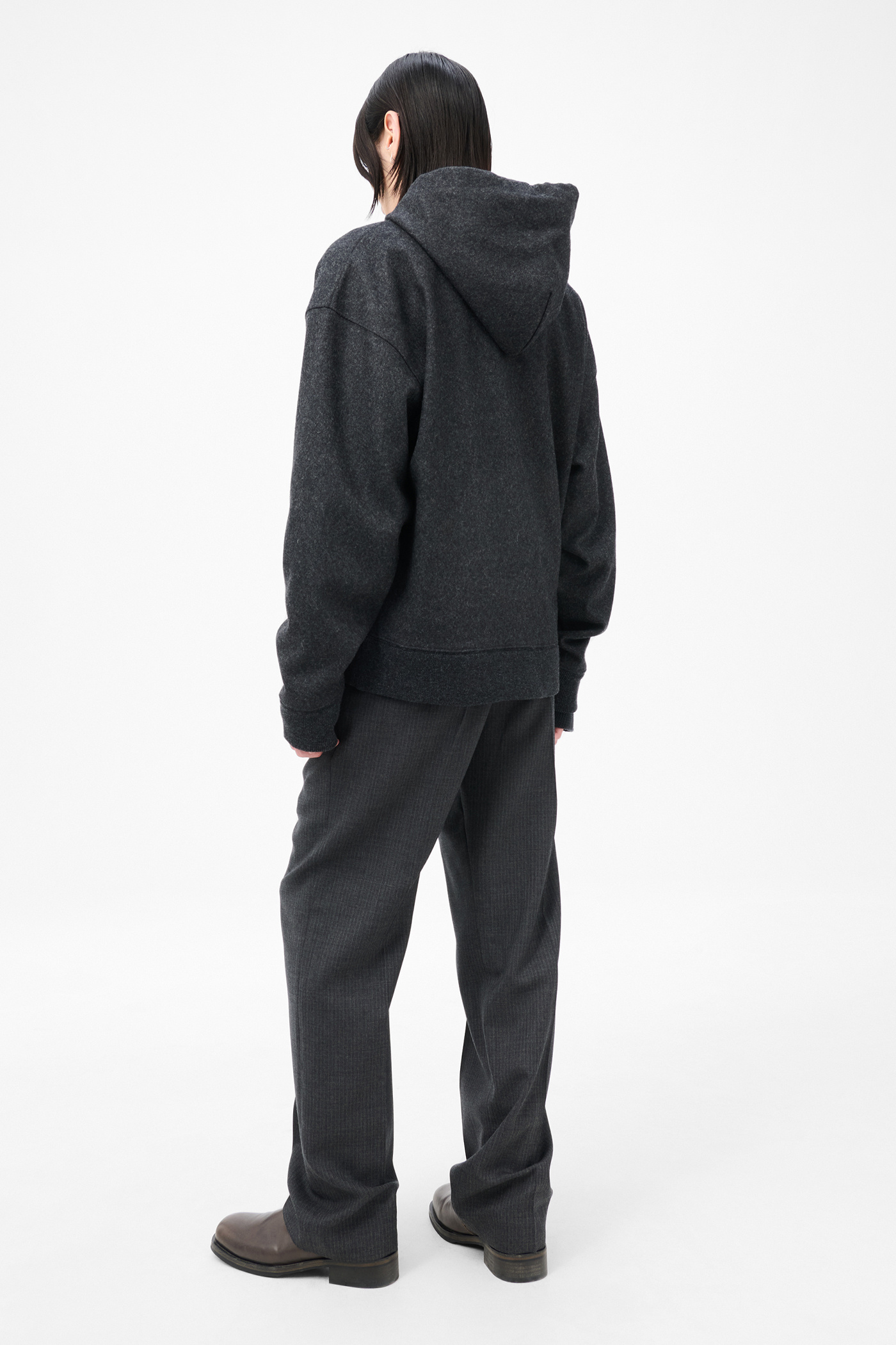 Our Legacy - Rascal Hood Charcoal Elastic Melton