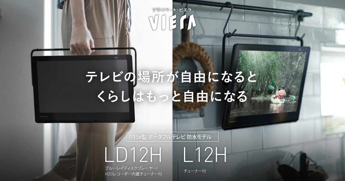カテゴリー概要 | ポータブルテレビ（プライベート・ビエラ） | Panasonic
