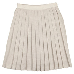 Coco Blanc Oatmeal Woven Pleated Skirt – Panda and Cub