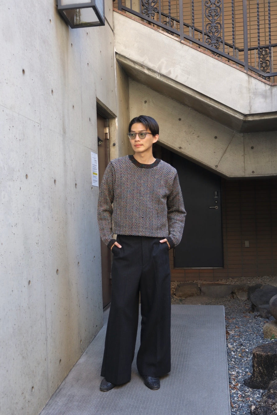MASU(エムエーエスユー)のINITIAL WIDE TROUSERS GRAYの通販｜PALETTE