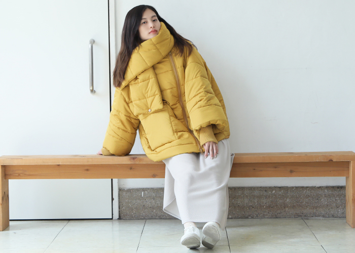 HENRIK VIBSKOV DOWN JACKET[HONEY CORDT]_