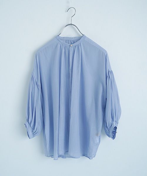 suzuki takayuki スズキタカユキ puff-sleeve blouse [T001-12/bay leaf]