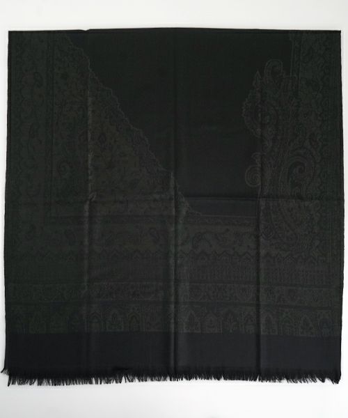 YANTOR ヤントルTibetan Paisley Jacquard Wool Stole ヤントル正規