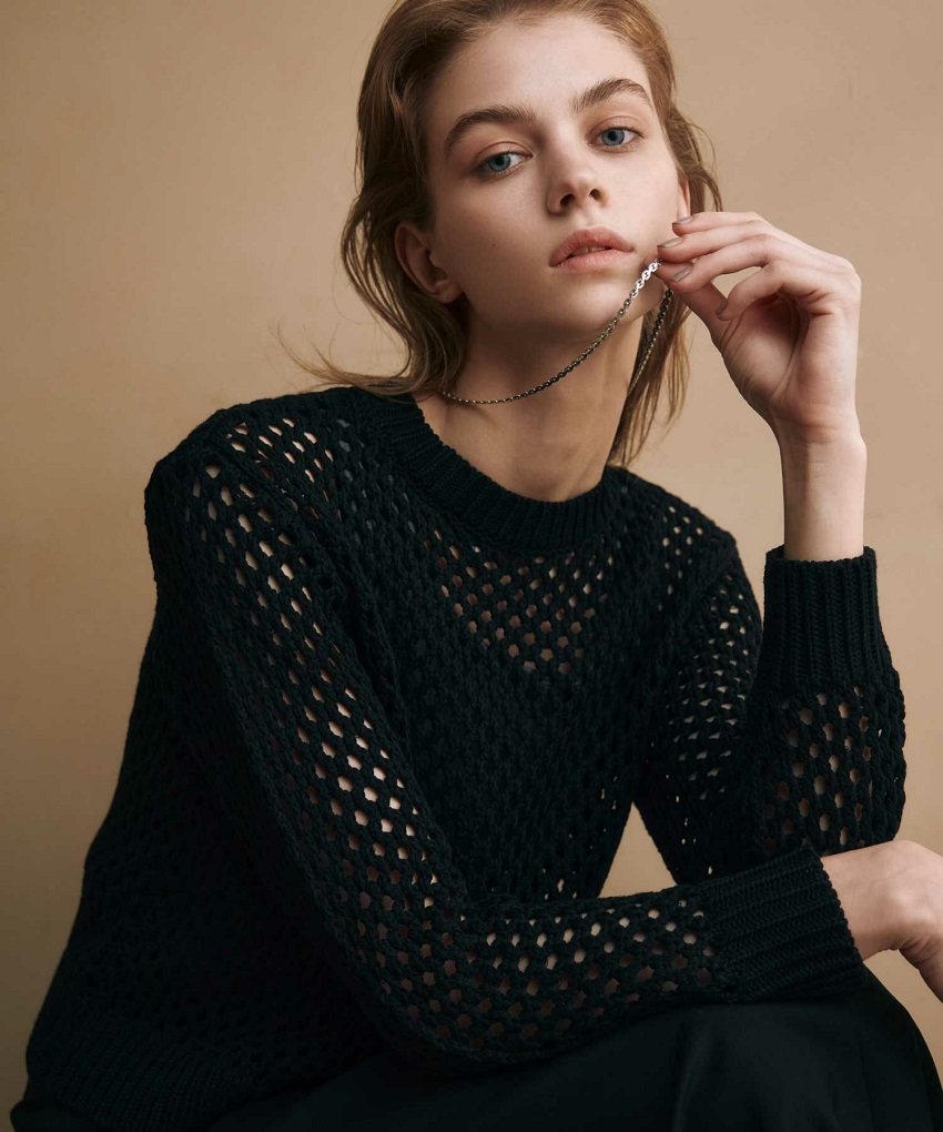 PARIGOT(パリゴ)】 ロングスリーブメッシュニット｜PARIGOT ONLINE