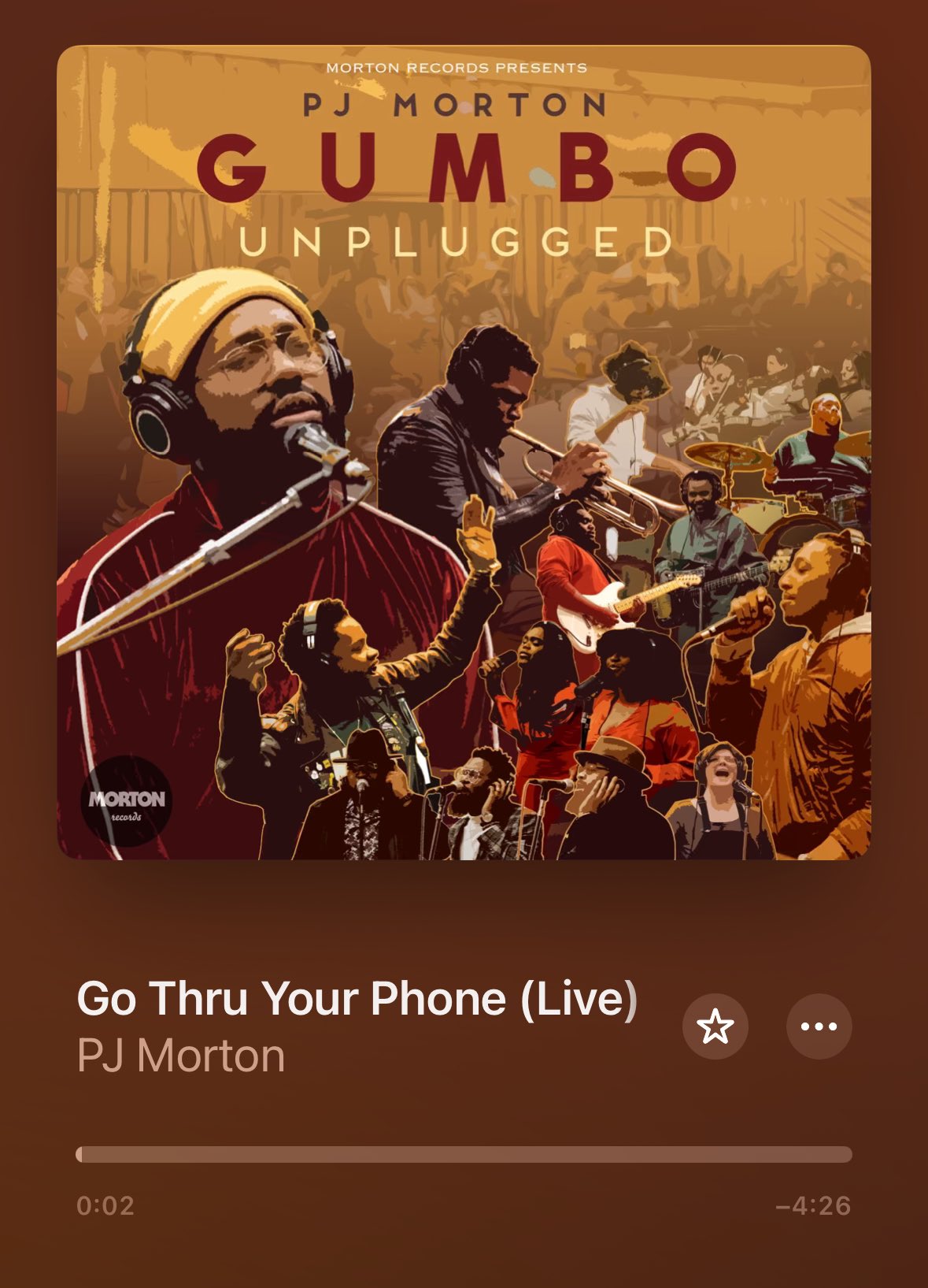 PJ Morton – Gumbo Unplugged アナログレコードLP