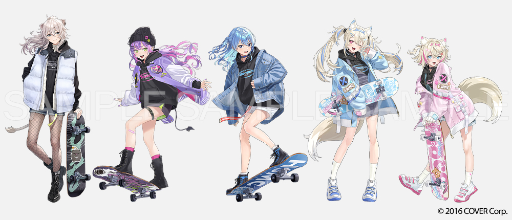 hololive Seasonal Days』の「ウィンターストリート」にて 獅白ぼたん