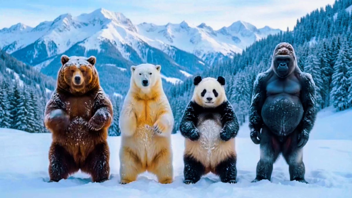 中でもシロクマがはしゃいでいるのはきっと地元だからだと思います