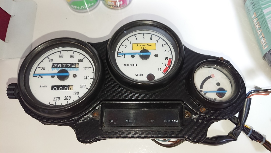 RZ250Rのメーターリフレッシュ ② : バイクに乗って釣りに行こう