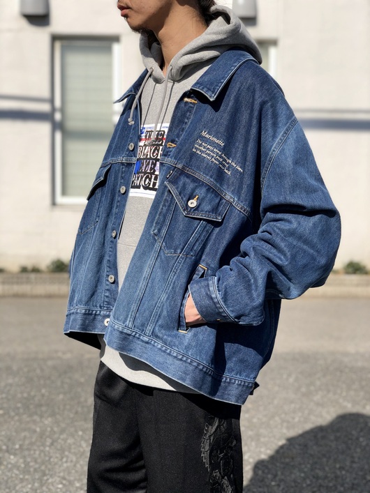 2020 S/S doublet - MARIONETTE SILK DENIM JACKET. : dogdays