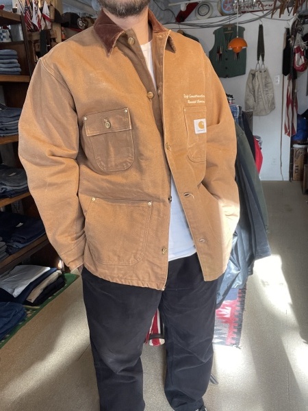 美品 00s USA製 carhartt カーハート ミシガン チョアコート 46R/XL