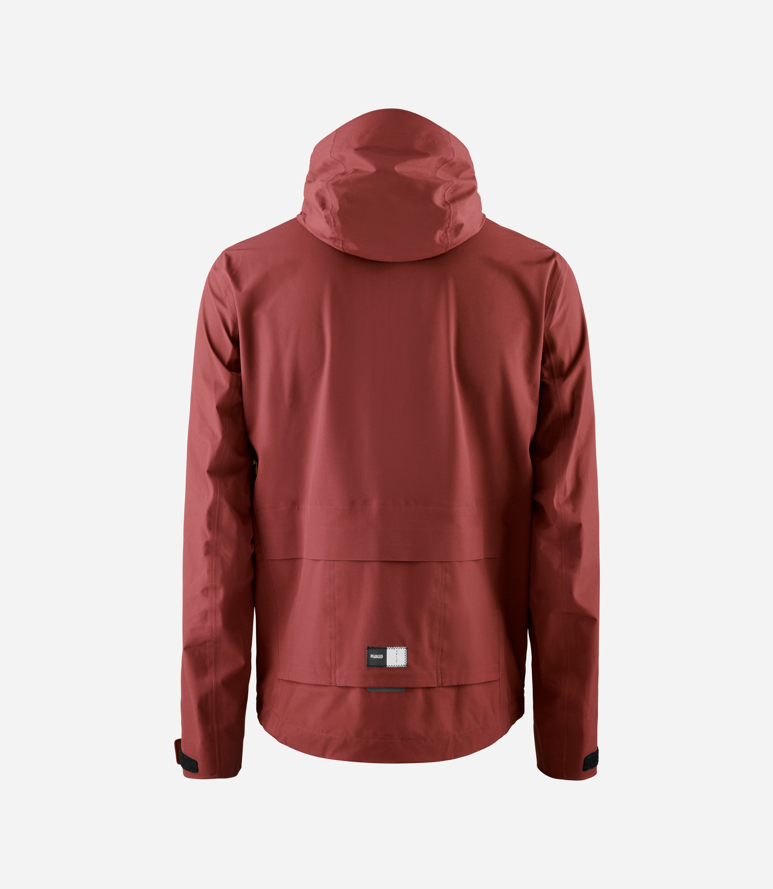 Winter Waterproof Hooded Cycling Jacket - Dark Red | PEdALED