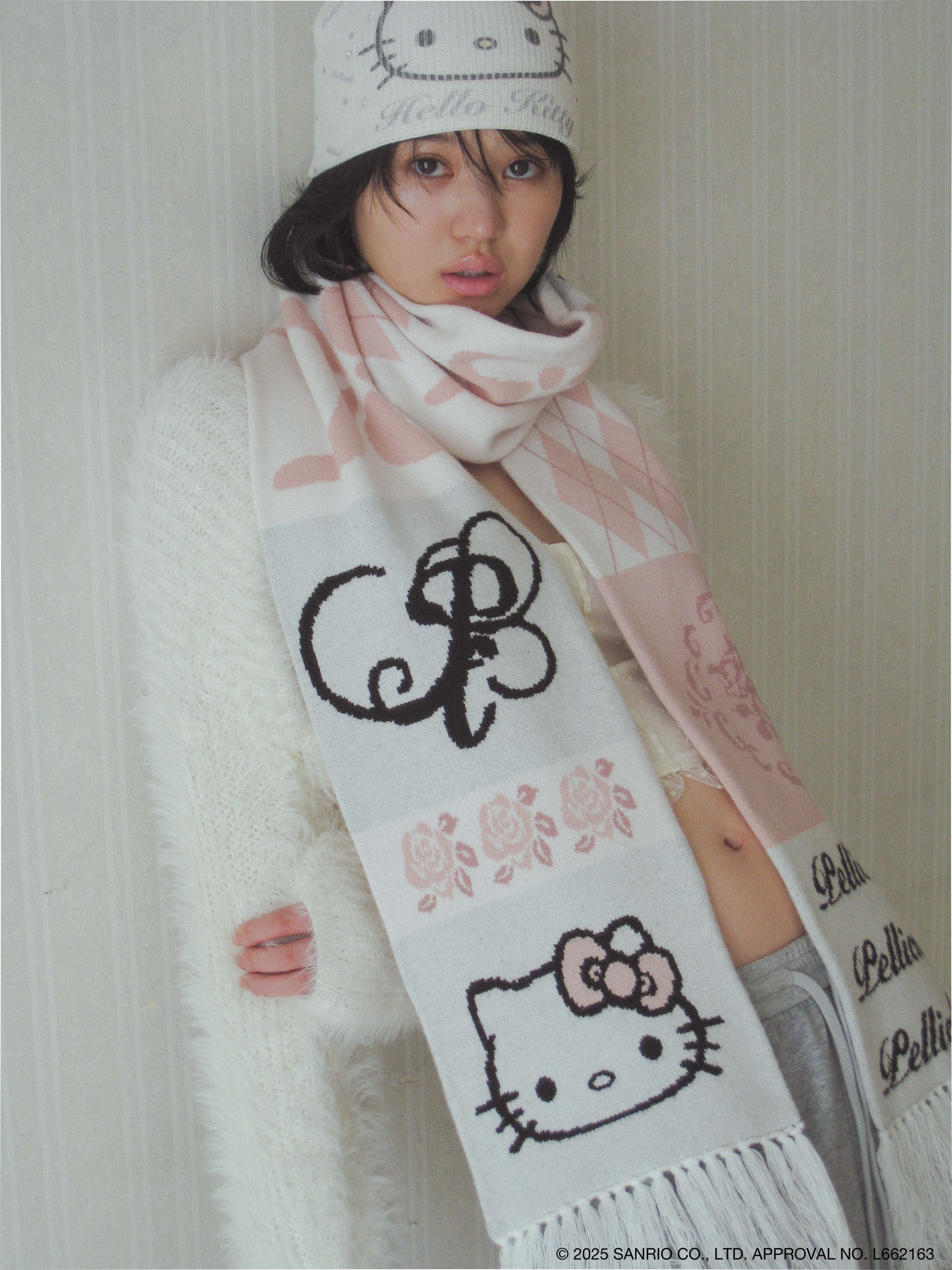 HELLOKITTY hug knitmuffler｜PELLICULE | ぺリキュール