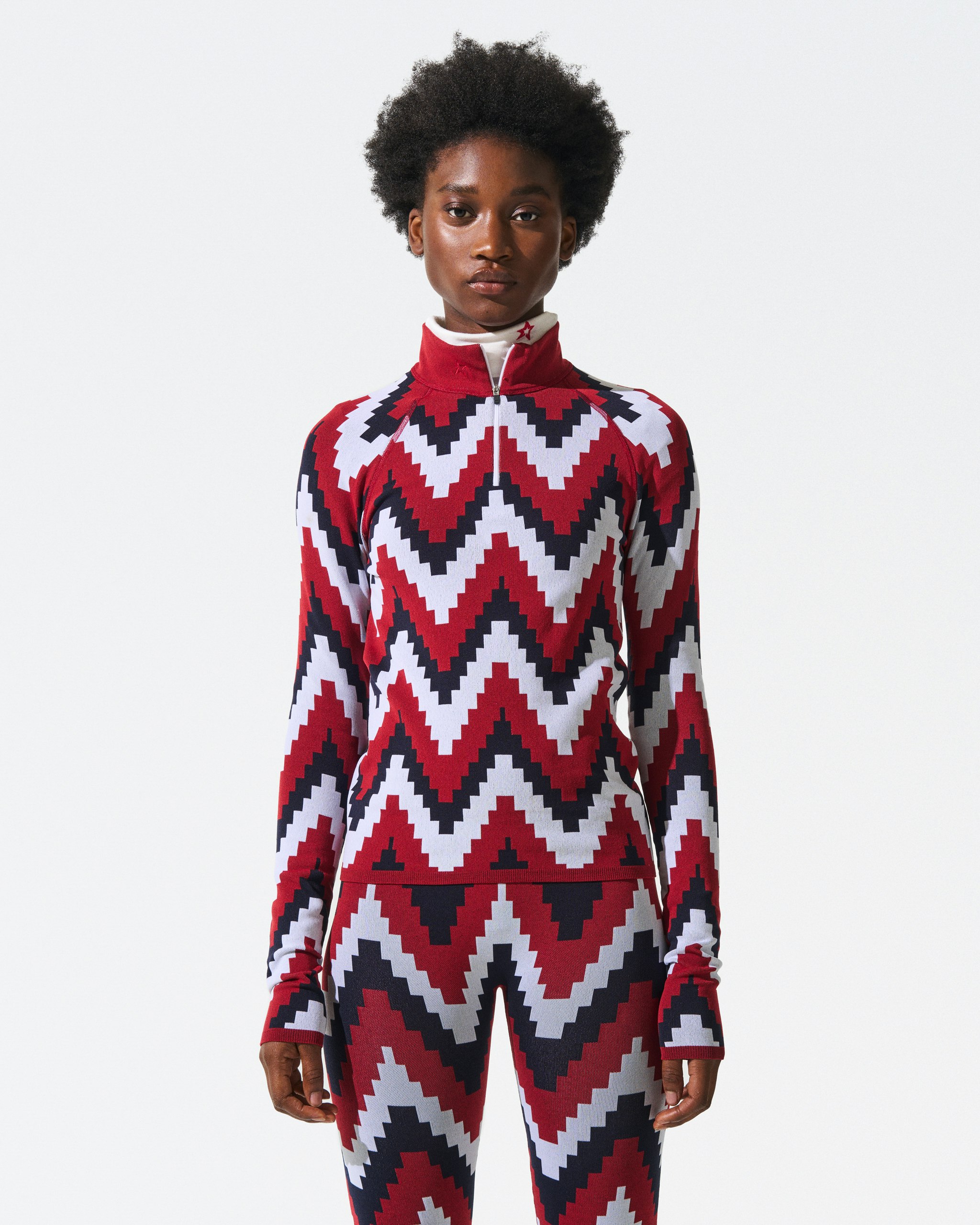 Chevron 1/4-Zip Base Layer Top | Perfect Moment