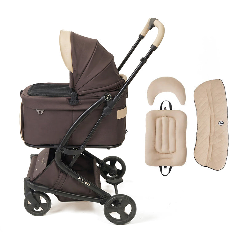 ペットカート MILOU Small Size + ダイヤ柄3点セット