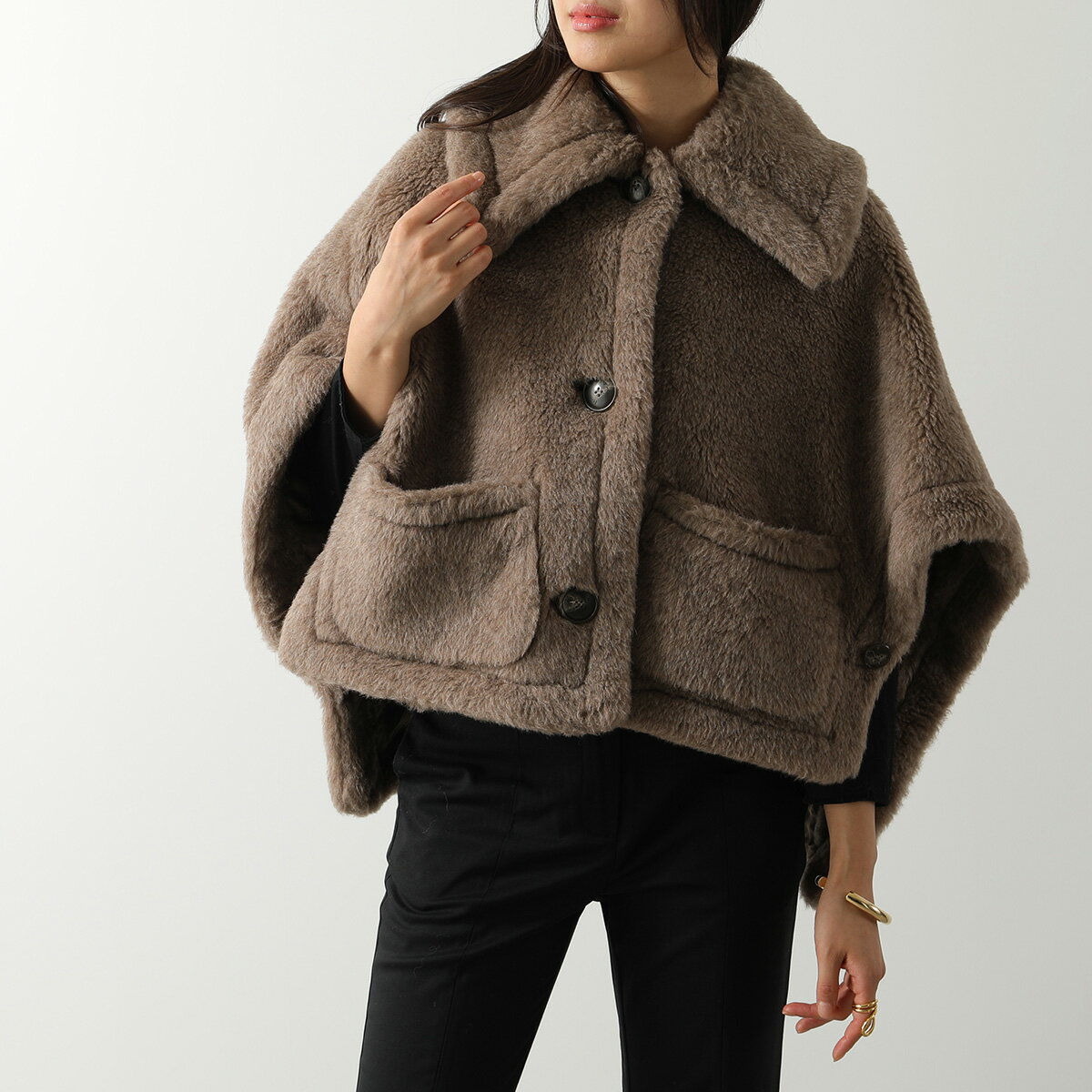 Max Mara テディベアコートショートグレー 【公式通販】