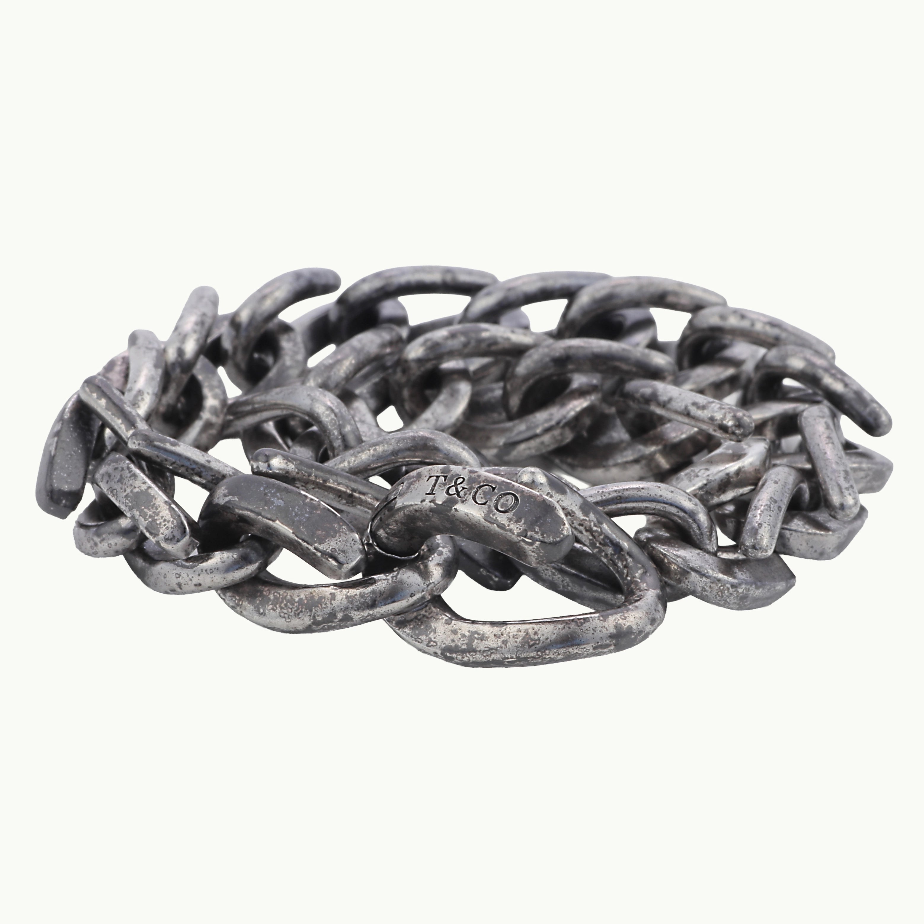 TIFFANY&CO. ティファニー フォージ ミディアム リンク ブレスレット