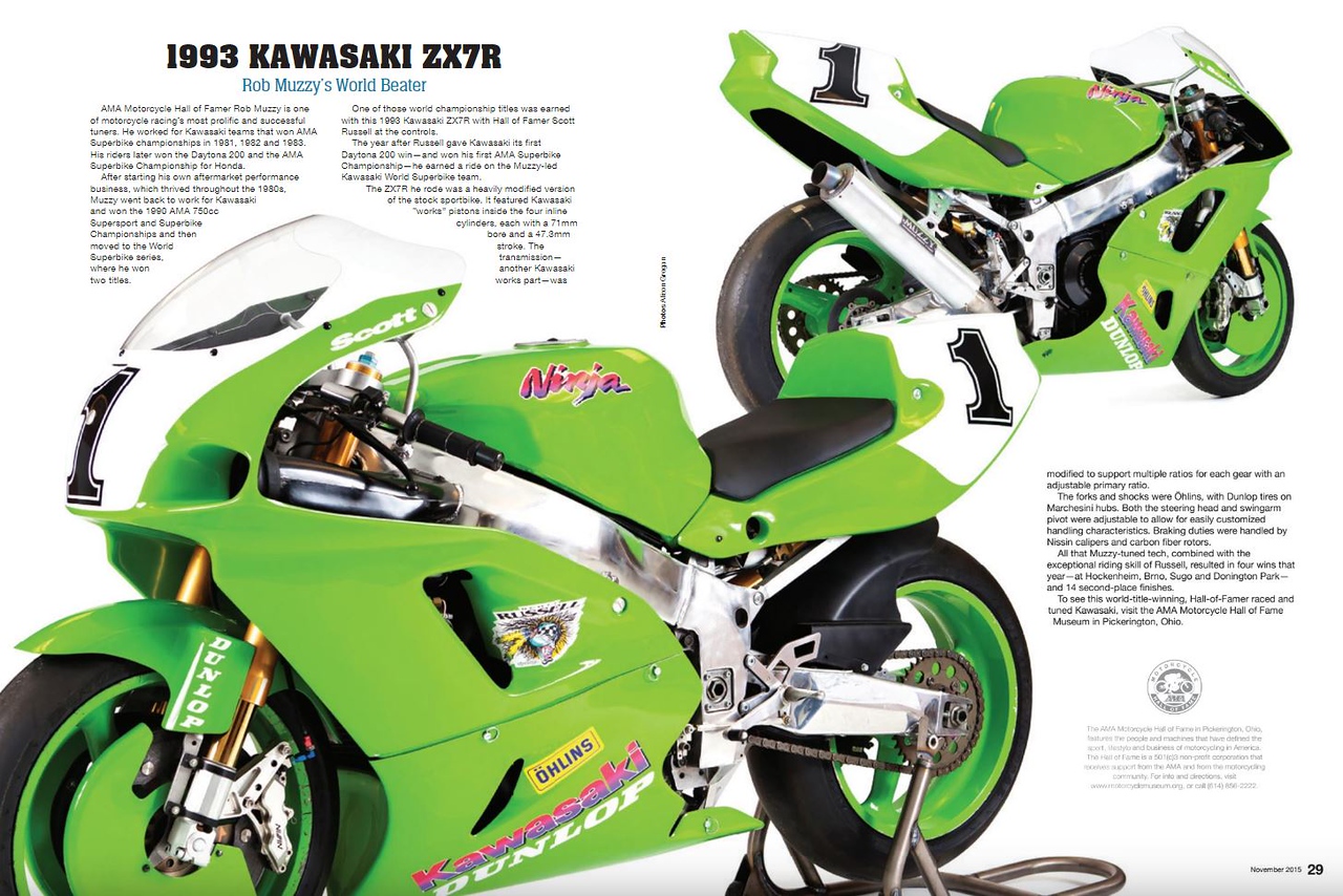 1993 Muzzy Kawasaki ZX-7R Scott Russell WSBK Winner – Iconic