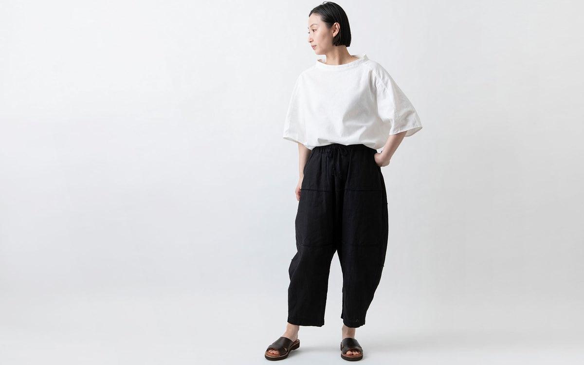 MITTAN / 竹パンツ 黒 PT-115 / unisex – PINT_MN