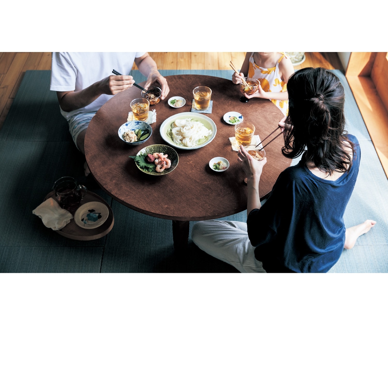 昭和レトロ カリモク 高級ロー&ハイテーブル 切り替え式 ちゃぶ台 送料