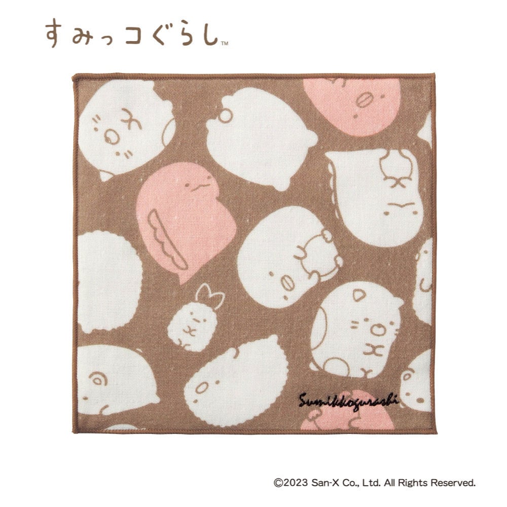 今治ガーゼタオルハンカチ「すみっコぐらし」（ハンカチ/ハンドタオル