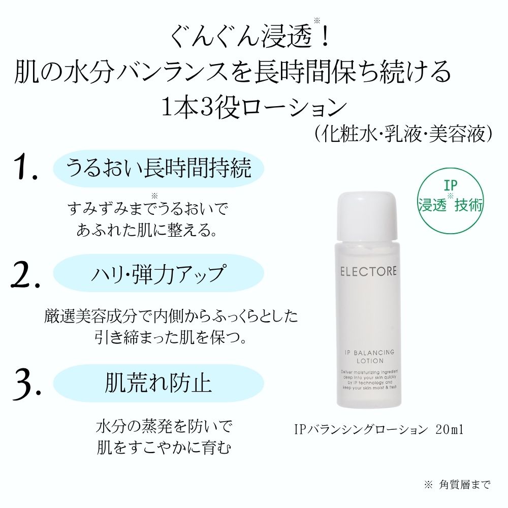 フェイストリートメントIPモイスト 100g3ステップセット(エレクトーレ