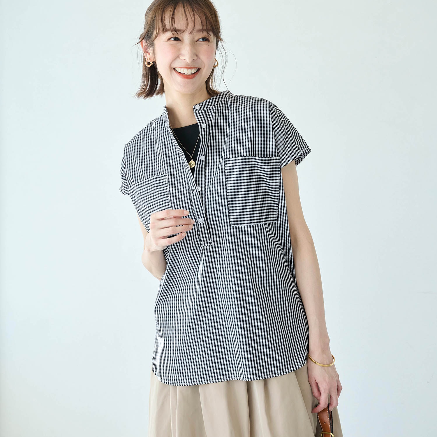 洗いざらしでサマになるシャツチュニック（シャツチュニック
