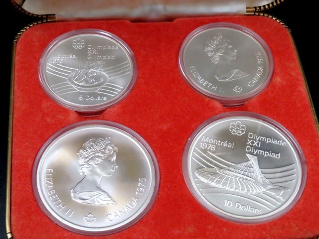 買取専門店よろずやあびこ店】モントリオールオリンピック 10ドル銀貨5