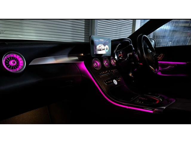 ベンツ W205 Cクラス 前期 アンビエントライト 64色化 エアコンダクト