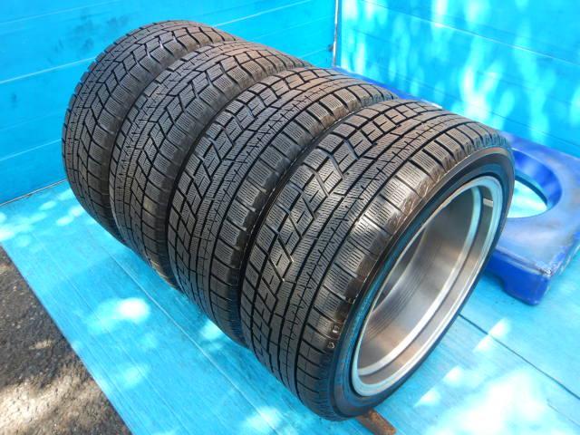 クラウン純正18インチの溝たっぷりスタッドレス付きセット入庫です