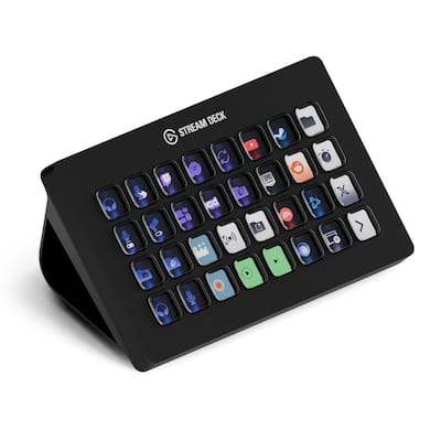 Elgato Stream Deck XL Wired Keypad with Back Lighting Black