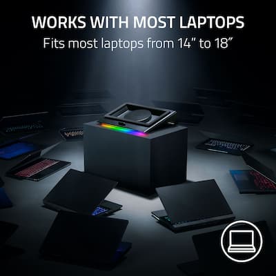 Razer Laptop Cooling Pad with Intelligent Fan Control and Chroma