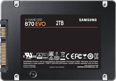 Samsung 870 EVO 2TB Internal SSD SATA MZ-77E2T0B/AM - Best Buy