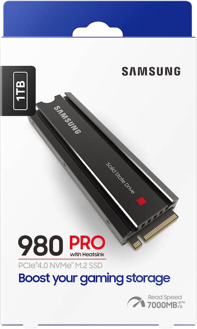 Samsung 980 PRO Heatsink 1TB Internal SSD PCIe Gen 4 x4 NVMe for