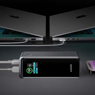 Anker Prime Power Bank (27,650kmAh, 250W) Black A1340011 - Open