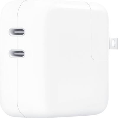 Apple 35W Dual USB C Port Power Adapter White MW2K3AM/A / MNWP3AM